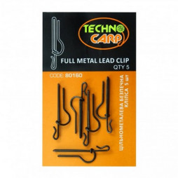 Безпечна кліпса Technocarp Full Metal Lead Clip цільнометалева 5шт