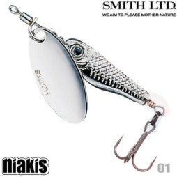 Блешня Smith Niakis 50mm 4.0g #01 Silver