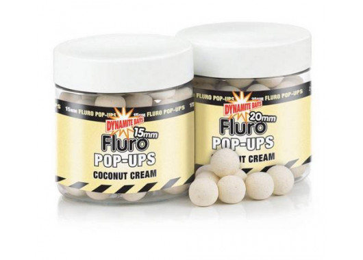 Бойли Dynamite Baits Pop-Ups Coconut Cream Fluro 10 мм