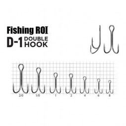 Двойник Fishing ROI Double hook D-1 BC №8 (5шт)
