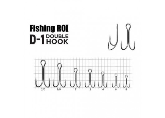 Двойник Fishing ROI Double hook D-1 BC №8 (5шт)