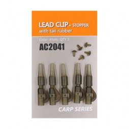 Клипса Orange Lead clip+stopper безопасная со стопором и конусом AC2041