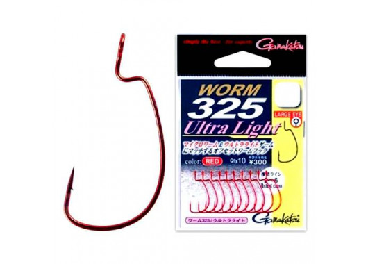 Гачки Gamakatsu Worm 325 Ultra Light №8 (10шт)