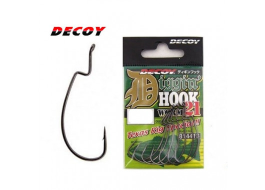 Крючок Decoy Worm 21 Digging Hook 1/0 7шт
