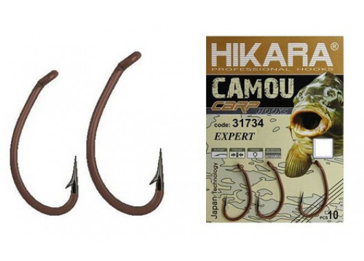 Крючок Hikara Camou Expert bronze nr 4