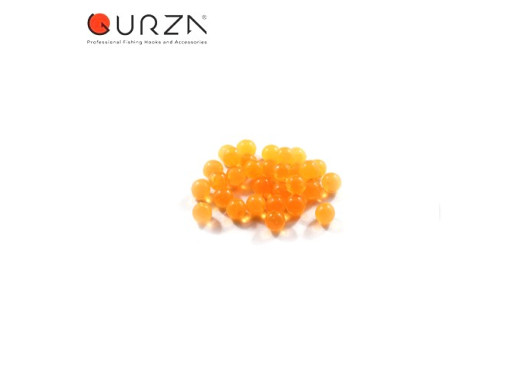Намистинки Gurza Soft Plastc Beads Round Flou Orange Ø:3mm 10шт