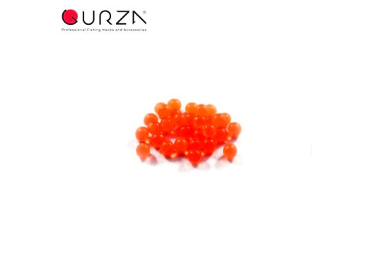 Намистинки Gurza Soft Plastc Beads Round Flou Red Ø:3mm 10шт