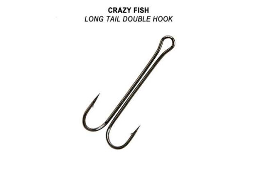 Подвійний гачок Crazy Fish Long Tail Double Hook №2 1 шт