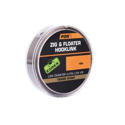 Повідковий матеріал Fox Zig and Floater Hooklink Trans Khaki - 10lb (0.26mm)