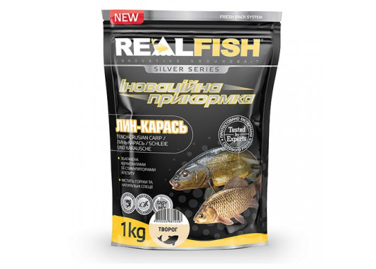 Прикормка RealFish Лин-Карась (Сир) 1 кг