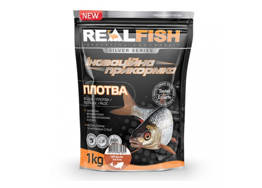 Прикормка RealFish Плотва (Миндаль-ваниль) 1 кг