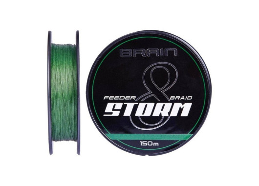 Шнур Brain Storm Feeder 8X Green 150m 0.18mm 27lb/12.2kg