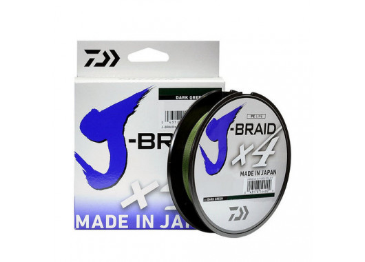Шнур Daiwa J-Braid X4 0,10mm 135m Dark Green