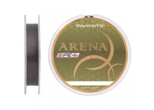 Шнур Favorite Arena PE 4x 100m (silver gray) #0.2/0.076mm 5lb/2.1kg