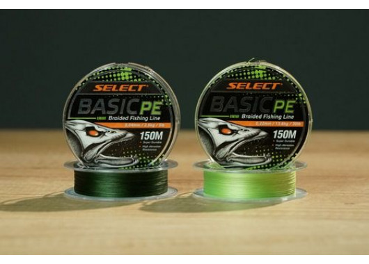 Шнур Select Basic PE 150m 0,10мм 10lb/4.8kgкг темн-зел.