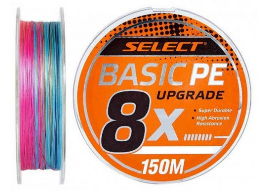Шнур Select Basic PE 8x 150m (мульти.) #1.2/0.16mm 20lb/9.3kg