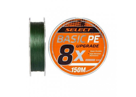 Шнур Select Basic PE 8x 150m (темно-зеленый) #0.6/0.10mm 12lb/5.5kg