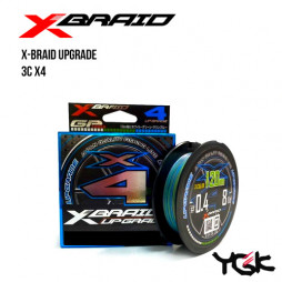 Шнур YGK X-Braid Upgrade X4 3colored 150m #0.5/0.117mm 10Lb/4.54kg