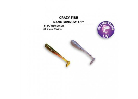 Силікон Crazy Fish Nano minnow 1,1" 68-27-14/25-6 кальмар