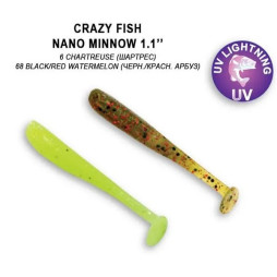 Силікон Crazy Fish Nano minnow 1,1" 68-27-6/68-6 кальмар