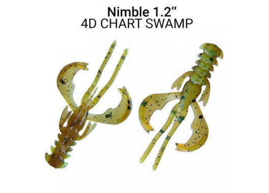 Силикон Crazy Fish Nimble 1.2" 76-30-4d-5 чеснок 10pcs