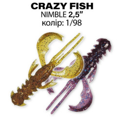 Силікон Crazy Fish Nimble 2.5" 44-65-1/98-6 кальмар