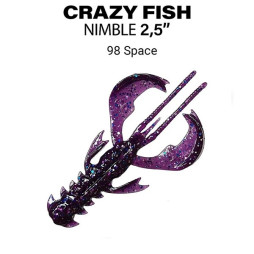 Силікон Crazy Fish Nimble 2.5" 44-65-98-6 кальмар