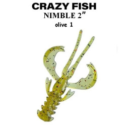 Силікон Crazy Fish Nimble 2" 50-50-1-6- кальмар