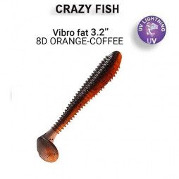 Силікон Crazy Fish Vibro fat 3.2" 73-80-8d-6 кальмар
