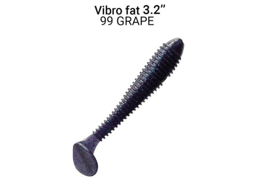 Силікон Crazy Fish Vibro fat 3.2" 73-80-99-6 кальмар