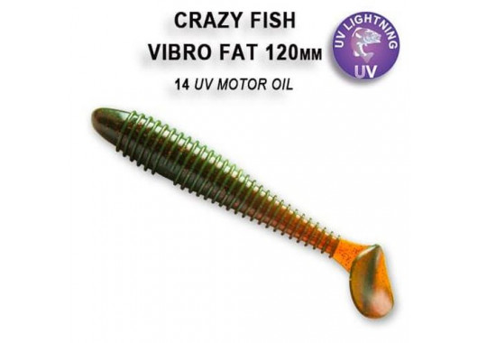 Силікон Crazy Fish Vibro fat 4.7