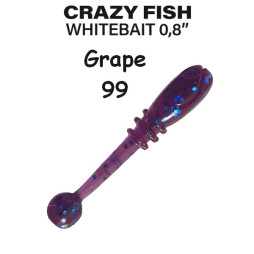 Силікон Crazy Fish Whitebait 0.8" 16-20-99-6 кальмар