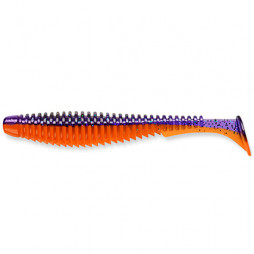 Силикон FishUp U-Shad 4" #207 - Dark Violet/Orange