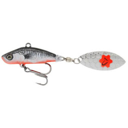 Тейл-спінер Savage Gear 3D Sticklebait Tailspin 80mm 18.0g Black Red