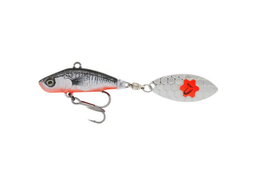 Тейл-спінер Savage Gear 3D Sticklebait Tailspin 80mm 18.0g Black Red