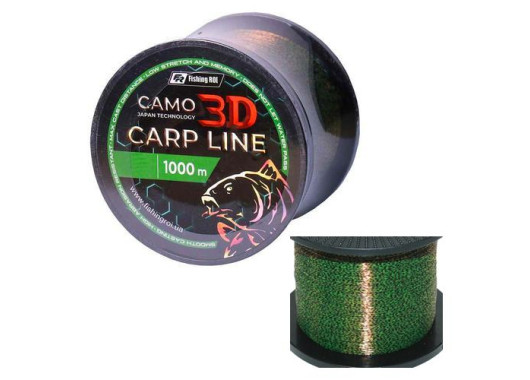 Волосінь Fishing ROI 3D Camo Green 1000m 0,28mm 8,3кг