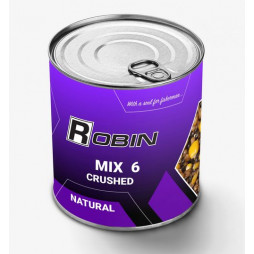 Зерновой микс ROBIN MIX-6 Natural дробленый 900 ml ж/б